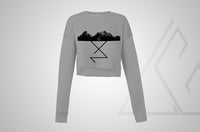 LGK Foundations cropped crew fleece - Deep Heather