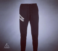 LGK Slashed Tapered Jog Pants Black