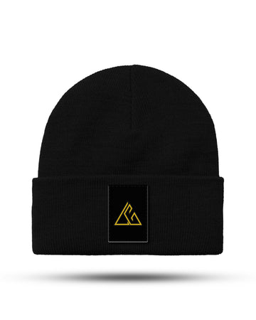 LGK Classic Badged Black Beanie