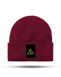 LGK Classic Badged Beanie Burgundy