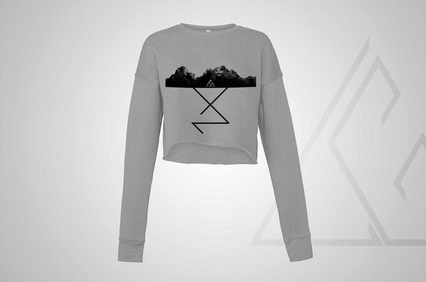 LGK Foundations cropped crew fleece - Deep Heather